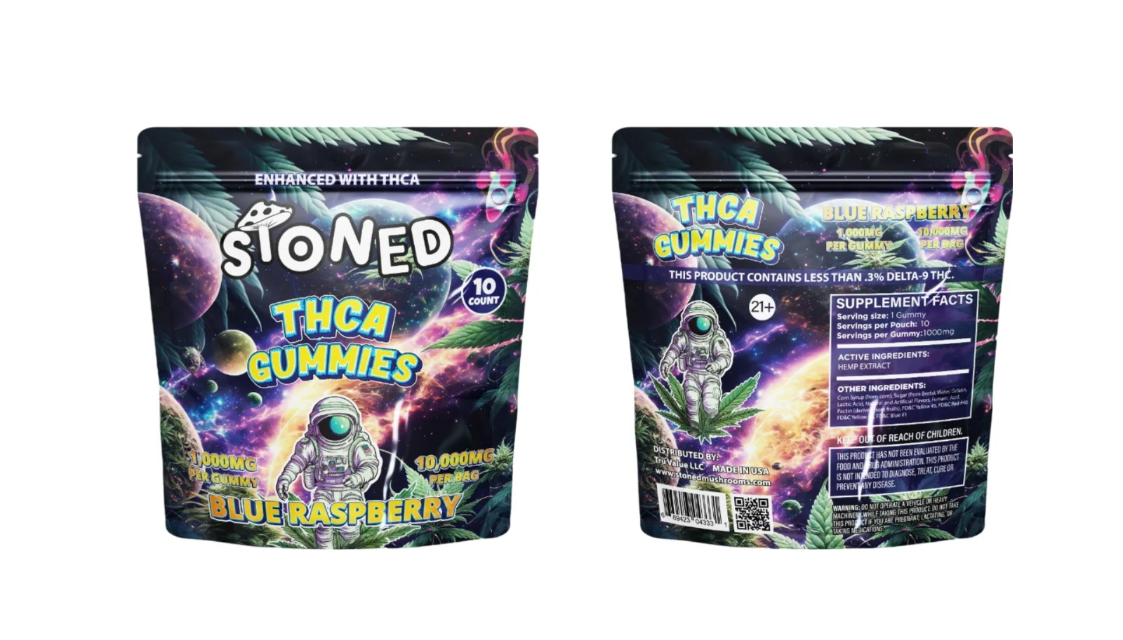 THCA GUMMIES Blue Raspberry Flavor 10