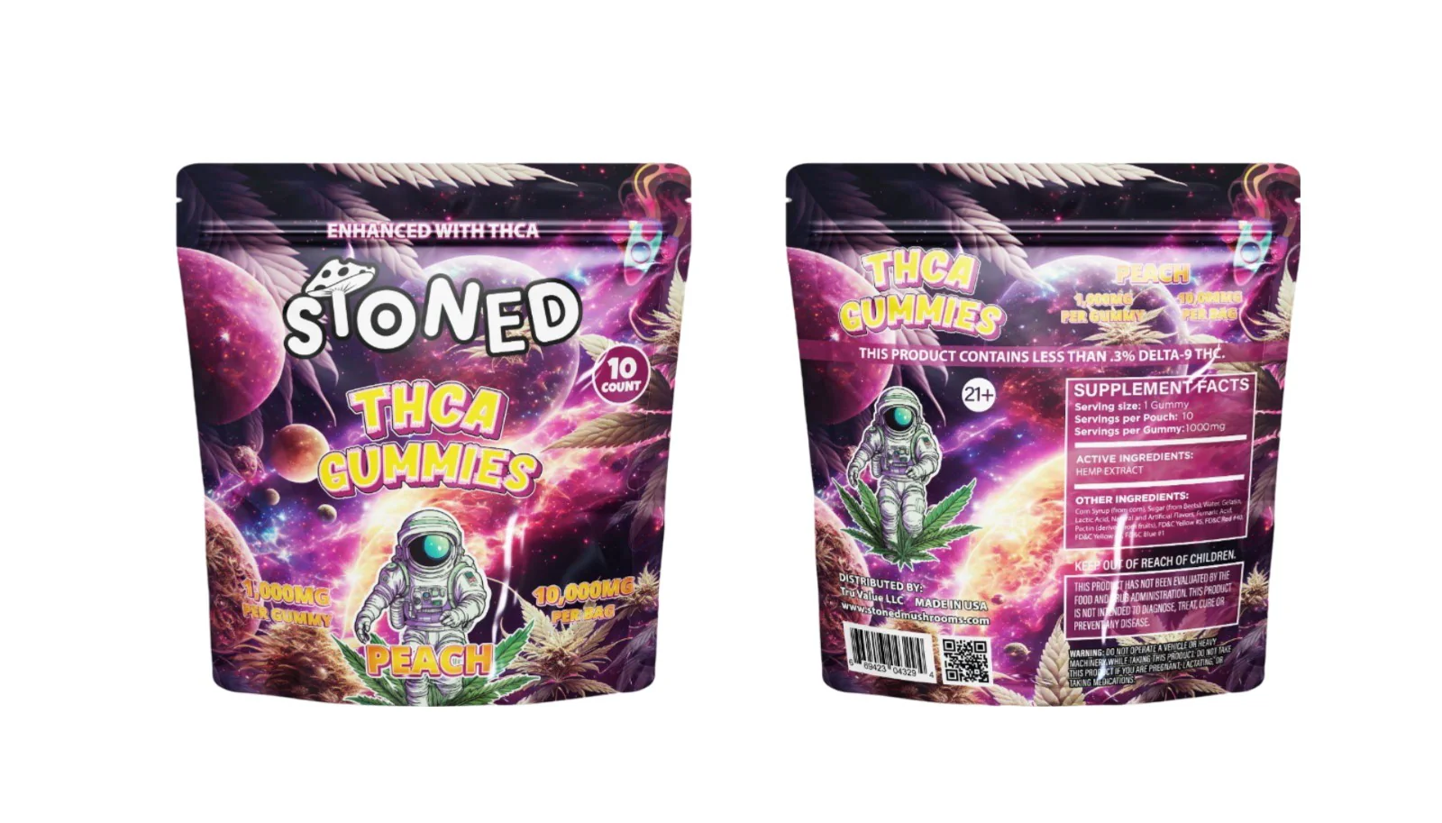 THCA GUMMIES Peach Flavor 10